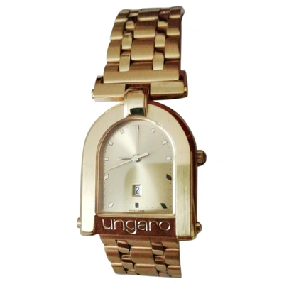Pre-owned Emanuel Ungaro Watch In Gold