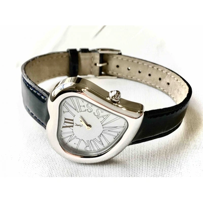 Pre-owned Saint Laurent Silver Steel Watch