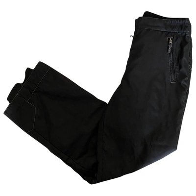 Pre-owned Colmar Straight Trousers In Black