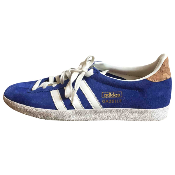 adidas gazelle blue suede