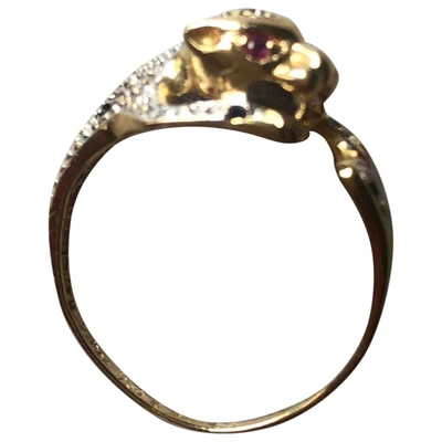Pre-owned Creative Recreation Gold Yellow Gold Ring