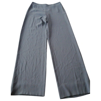 Pre-owned Giorgio Armani Large Pants In Grey