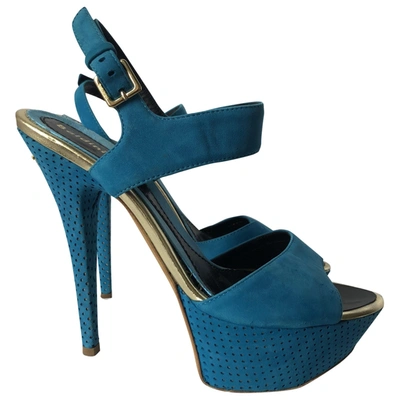 Pre-owned Baldinini Sandal In Blue