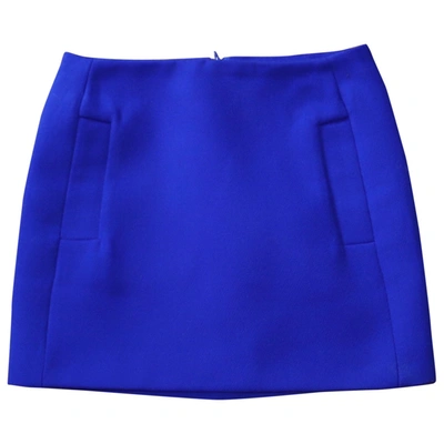 Pre-owned Maje Blue Wool Skirt