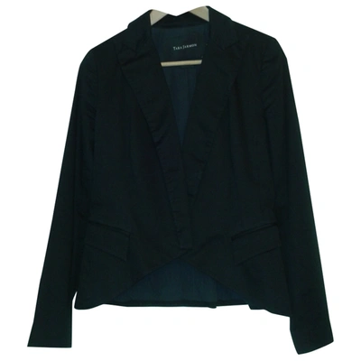 Pre-owned Tara Jarmon Short Waistcoat In Black