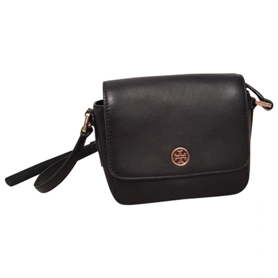 Pre-owned Tory Burch Leather Handbag In Black