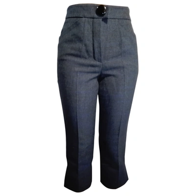 Pre-owned Louis Vuitton Wool Short Trousers In Blue
