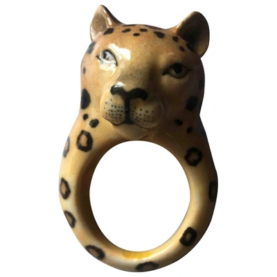 Pre-owned Creative Recreation Camel Ceramic Ring