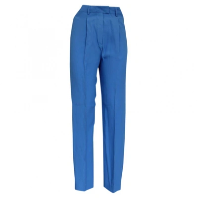 Pre-owned Emanuel Ungaro Trousers In Blue