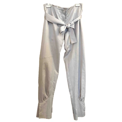 Pre-owned Essentiel Antwerp Large Trousers In Grey