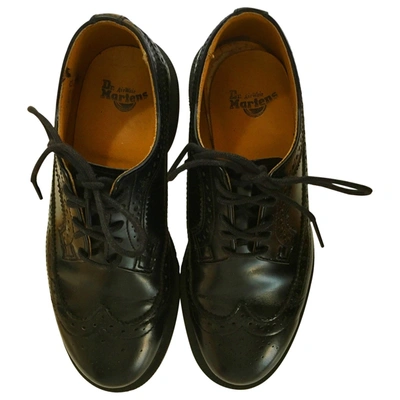 Pre-owned Dr. Martens' Leather Lace Ups In Black