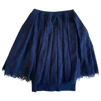 Pre-owned Malo Cashmere Mid-length Skirt In Blue