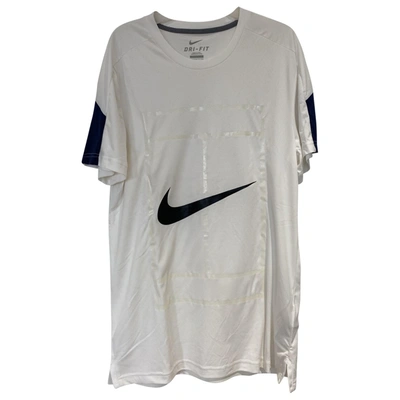 Pre-owned Nike White Polyester T-shirt