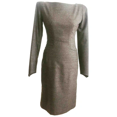 Pre-owned Guy Laroche Mid-length Dress In Grey