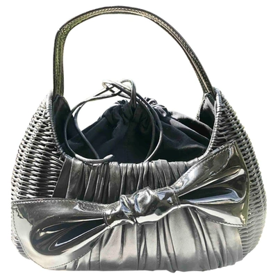Pre-owned Paule Ka Black Wicker Handbag