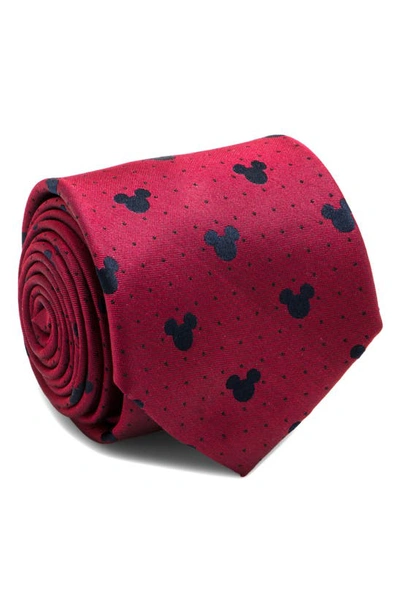 Cufflinks, Inc Mickey Mouse Silk Tie In Red