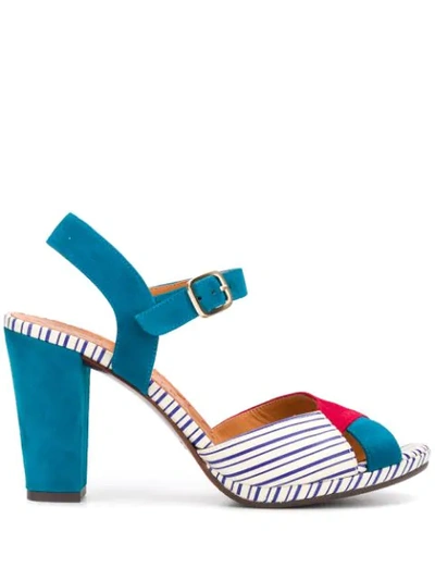 Chie Mihara Colour Block Sandals In Blue