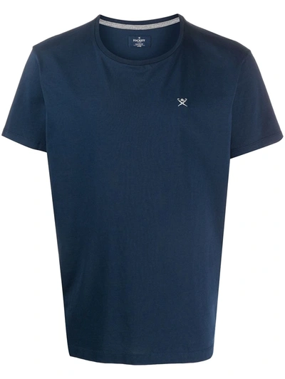 Hackett Logo Short-sleeve T-shirt In Blue
