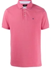Hackett Embroidered Logo Polo Shirt In Pink