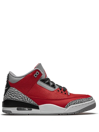 Jordan Air  3 Retro Trainers In Red