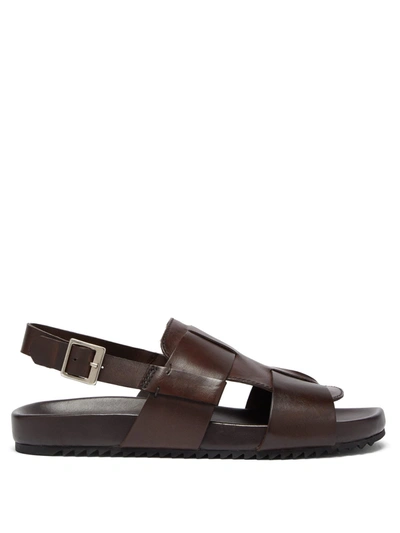 Grenson Wiley Leather Sandals In Brown