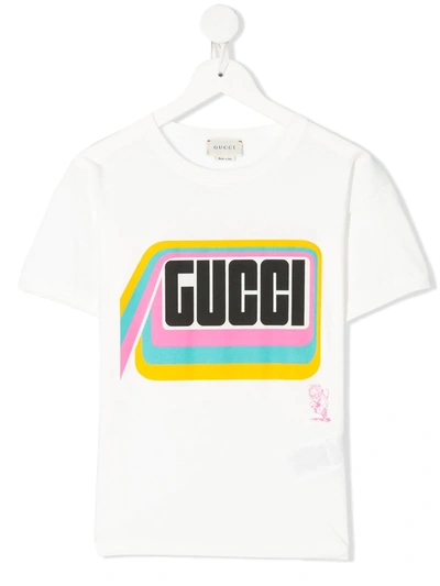 Gucci Kids' Print T-shirt In White