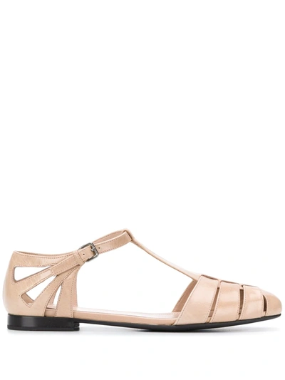 Church's Rainbow Leather Sandals In Beige