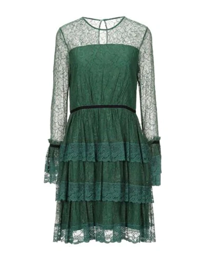 Atos Lombardini Short Dresses In Green