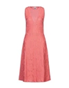 M Missoni 3/4 Length Dresses In Salmon Pink