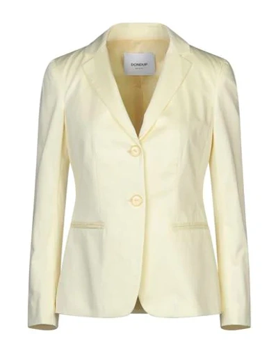 Dondup Sartorial Jacket In Light Yellow
