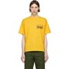 Aries Logo-print Crew Neck T-shirt In Yellow