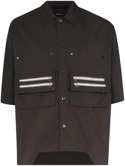 Nulabel Pocket Front Shirt In Grey