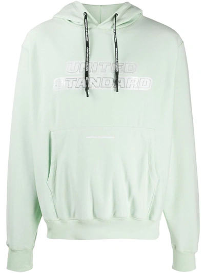 United Standard Drawstring Logo Sweatshirt In Green