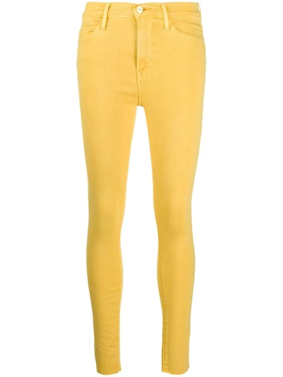 Frame Slim Fit Jeans In Yellow