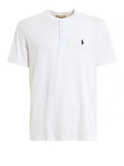 Polo Ralph Lauren Short Sleeve Embroidered Logo T-shirt In White
