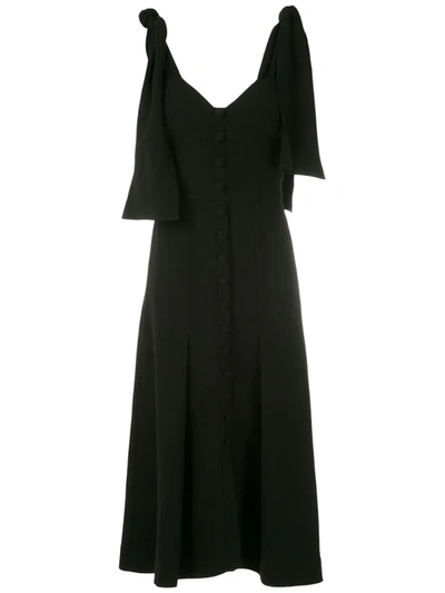 Andrea Bogosian Rabban Couture V-neck Dress In Black