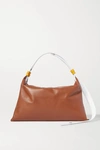 Simon Miller Puffin Two-tone Leather Shoulder Bag In Tan