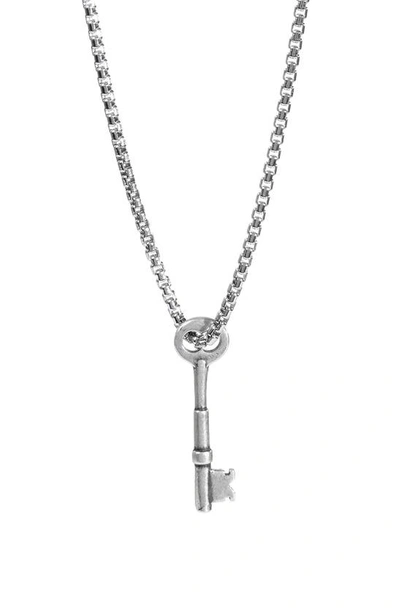 Degs & Sal Sterling Silver Key Pendant Necklace