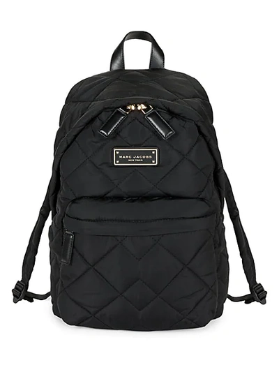 Marc Jacobs Quilted Nylon Backpack In Ash