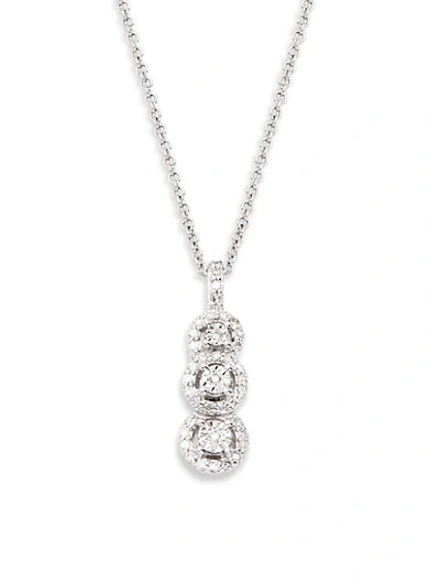 Saks Fifth Avenue 14k White Gold Diamond Pendant Necklace