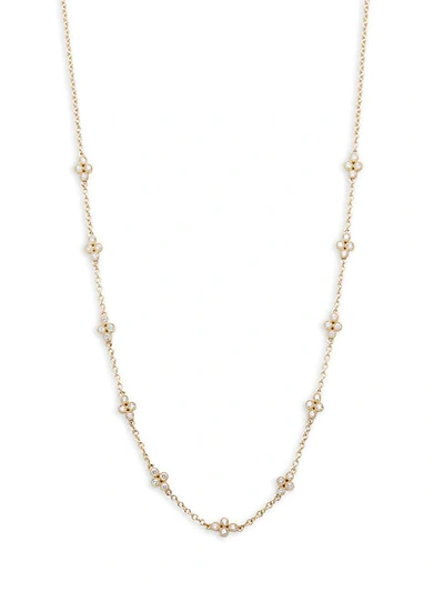 Saks Fifth Avenue 14k Yellow Gold & Diamond Single Strand Necklace