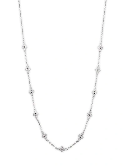 Saks Fifth Avenue 14k White Gold & Diamond Necklace