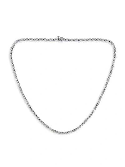 Saks Fifth Avenue 14k White Gold & White Diamond Necklace