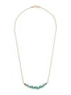 Ippolita Prisma 18k Yellow Gold Turqouise, Diamond & Multi-stone Bar Pendant Necklace