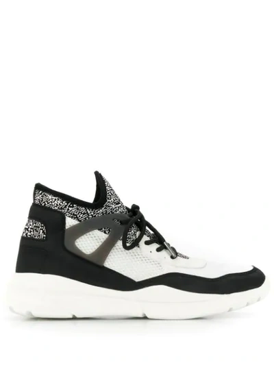 Kendall + Kylie North Mixed-media Trainers In White
