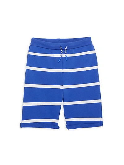 Andy & Evan Kids' Little Boy's Striped Cotton Shorts In Bright Blue