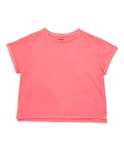 Stella Mccartney Kids' Little Girl's & Girl's Solid Cotton Plum Tee In Pink