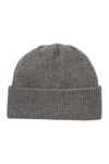 Portolano Cashmere Rib Hat In Medium Hth Grey