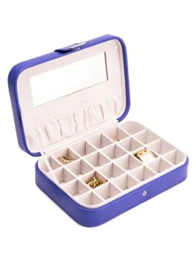 Bey-berk 24-section Jewelry Case In Blue