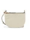 Marc Jacobs Supple Group Leather Crossbody Bag In Conch